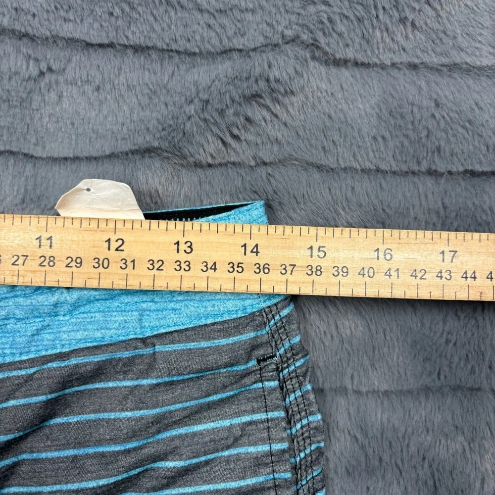 Billabong Lo Tides Mens Striped Board Shorts Blue Gray Size 28 M116ESTP